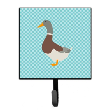 Carolines Treasures Saxony Sachsenente Duck Blue Check Leash or Key Holder BB8037SH4